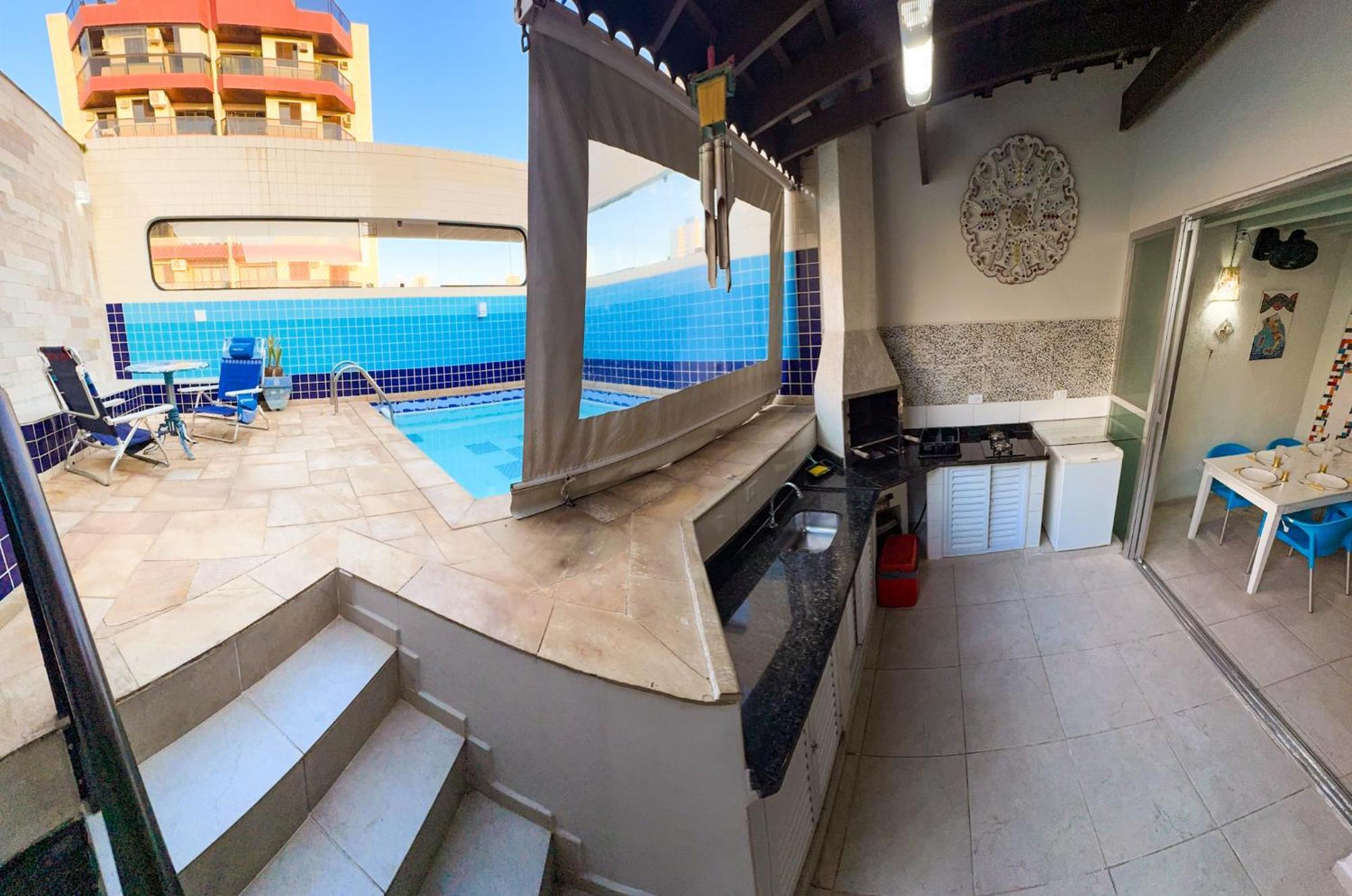 Cobertura 51 De 3 Quartos Com Piscina E Churrasqueira Privativa Guarujá Extérieur photo